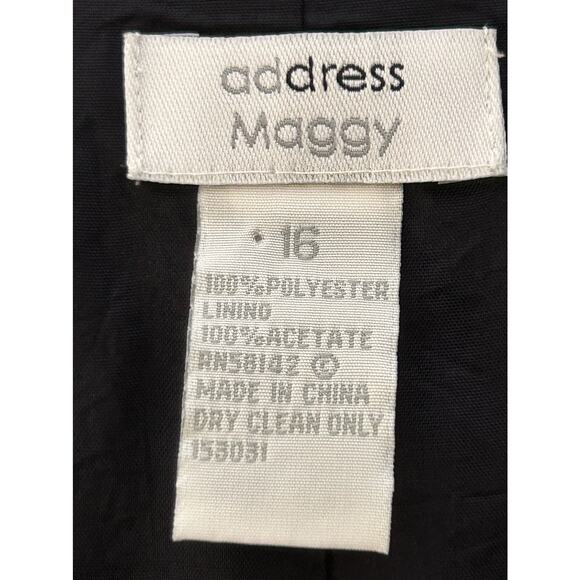 ADDRESS MAGGY Women’s Navy Blue Blouse Sz 16 - Picture 9 of 9